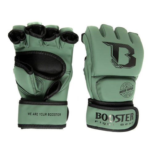 Booster Fight Gear Supreme 4oz MMA Gloves with Thumb Green