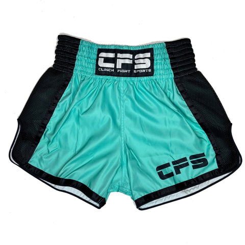 Clinch Fight Sports CFS Muay Thai Kickboxing Shorts Mint Green