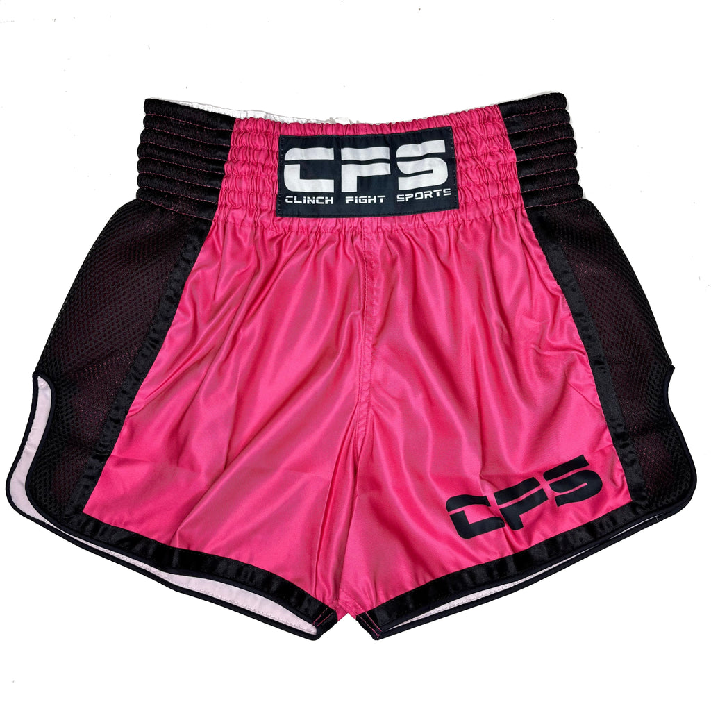 Clinch Fight Sports CFS Muay Thai Kickboxing Shorts Pink