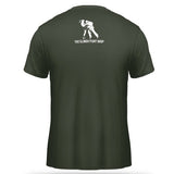 The Clinch Fight Shop Logo Military Green T-Shirt