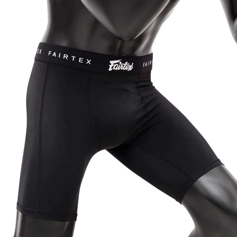 Fairtex Compression Shorts with Athletic Cup Groin Guard Combo