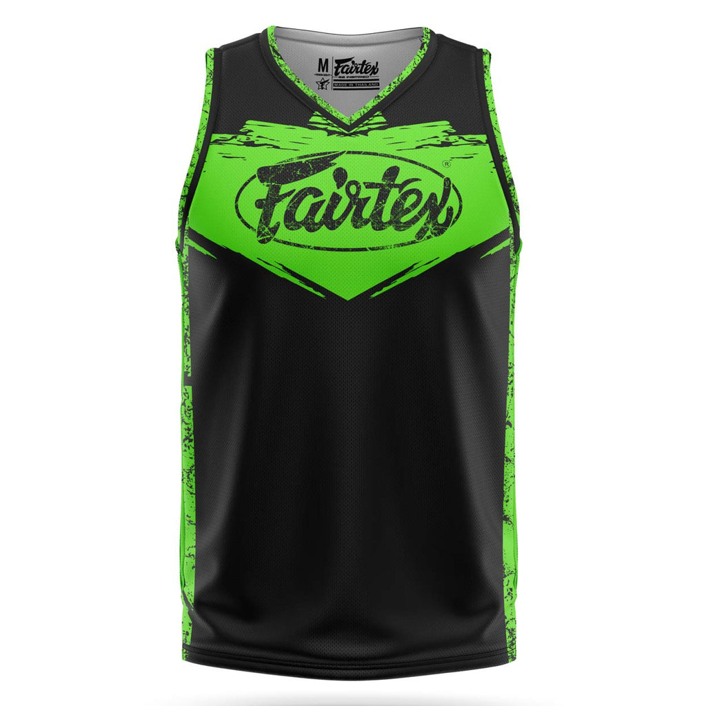 Fairtex JS9 Sleeveless Tank Top Basketball Jersey Shirt Green