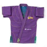 Fusion Fight Gear Batman Return of The Joker Kids BJJ Jiu Jitsu Gi Purple