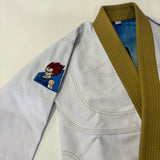 Fusion Fight Gear Kids Dragon Ball Z Vegeta BJJ Gi Limited Edition White