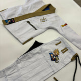 Fusion Fight Gear Kids Dragon Ball Z Vegeta BJJ Gi Limited Edition White