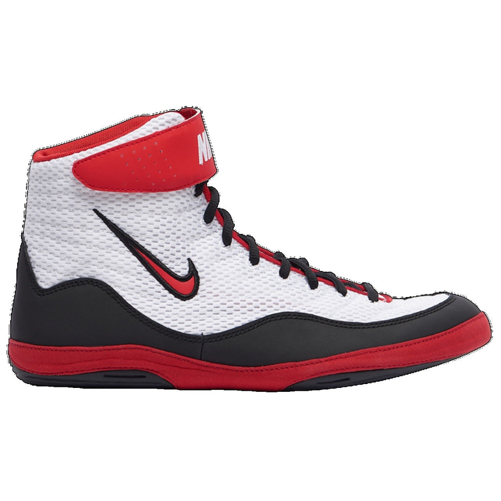 Nike Inflict 3 Wrestling Shoes Boot White Red Black