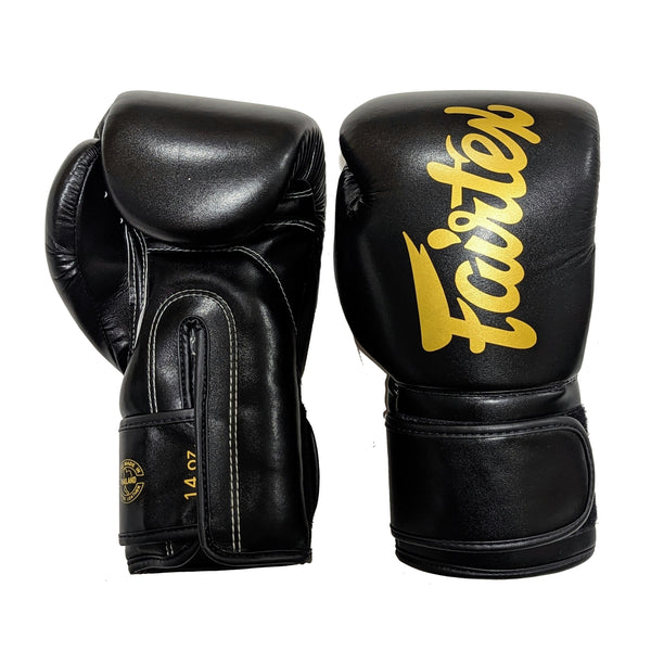 Fairtex BGV14 Muay Thai Boxing Gloves Black/Gold (Special Edition