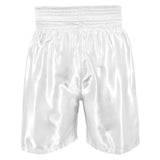 Title Boxing Edge 2.0 Satin Boxing Shorts Trunks All White
