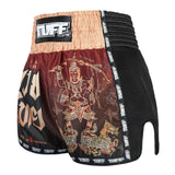 TUFF Muay Thai Shorts Retro Style Yant Narai Turning the Land