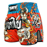 TUFF Muay Thai Shorts High-Cut Retro Style Fuujin the Wind God