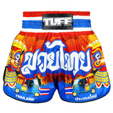 TUFF Muay Thai Shorts High-Cut Retro Style The Siam in Motion
