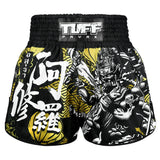 TUFF Muay Thai Shorts High-Cut Retro Style Wrath of the Ashura