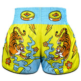 TUFF Muay Thai Shorts High-Cut Retro Style Kabuki Beasts
