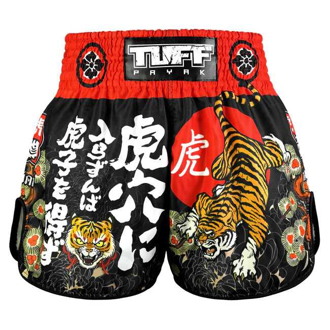 TUFF Muay Thai Shorts High-Cut Retro Style Den of the Brave
