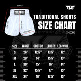 TUFF Muay Thai Shorts Traditional Style The Amethyst King
