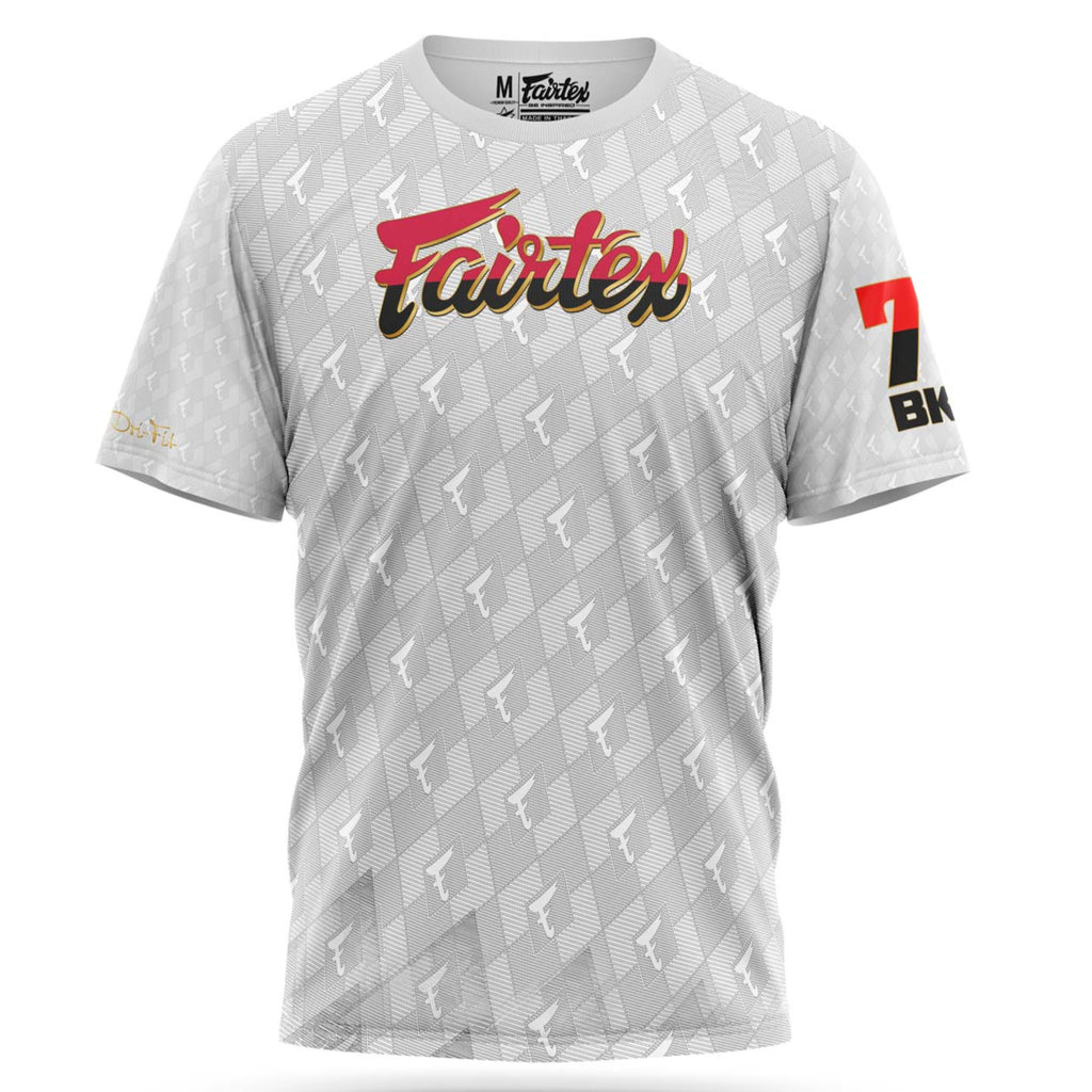 Fairtex White Gradient BKK Dry-Fit Training T-Shirt