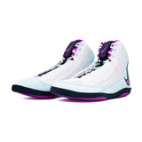 Nike Inflict 4 Wrestling Shoes Boot White/Violet/Baby Blue