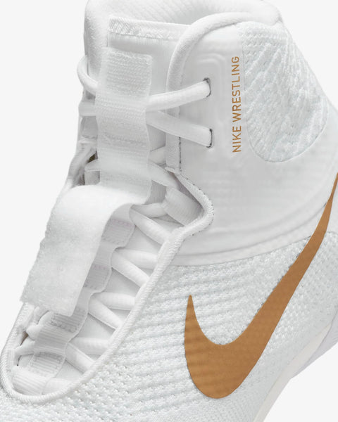 Nike Tawa Wrestling Shoes Boot White/Gold