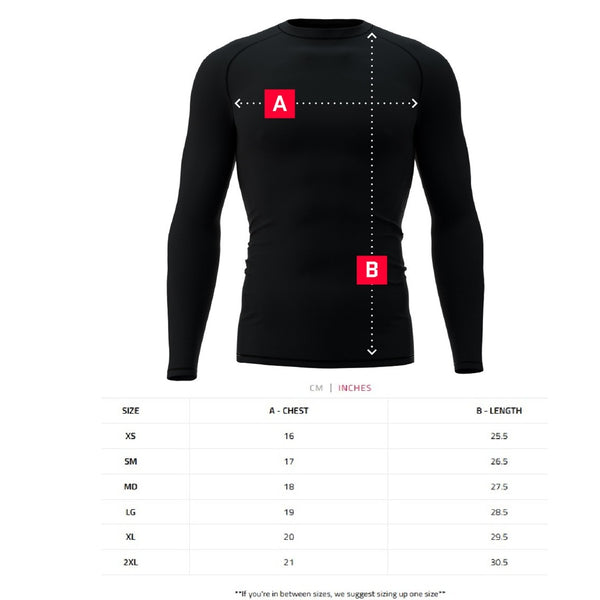 Phalanx Glitch Noir Long Sleeve Rash Guard Edmonton Canada – The