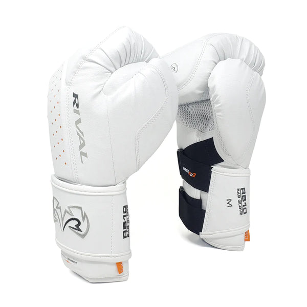 Rival Boxing RB10 Intelli-Shock Bag Gloves All White