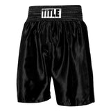 Title Boxing Classic Edge 2.0 Satin Boxing Shorts Trunks All Black (only Small left)