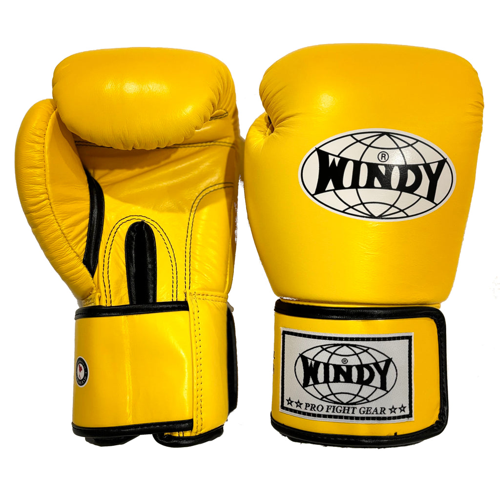 Windy Sport BGVH Muay Thai Boxing Gloves Yellow