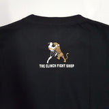 The Clinch Fight Shop Logo Tiger Black/Gold T-Shirt