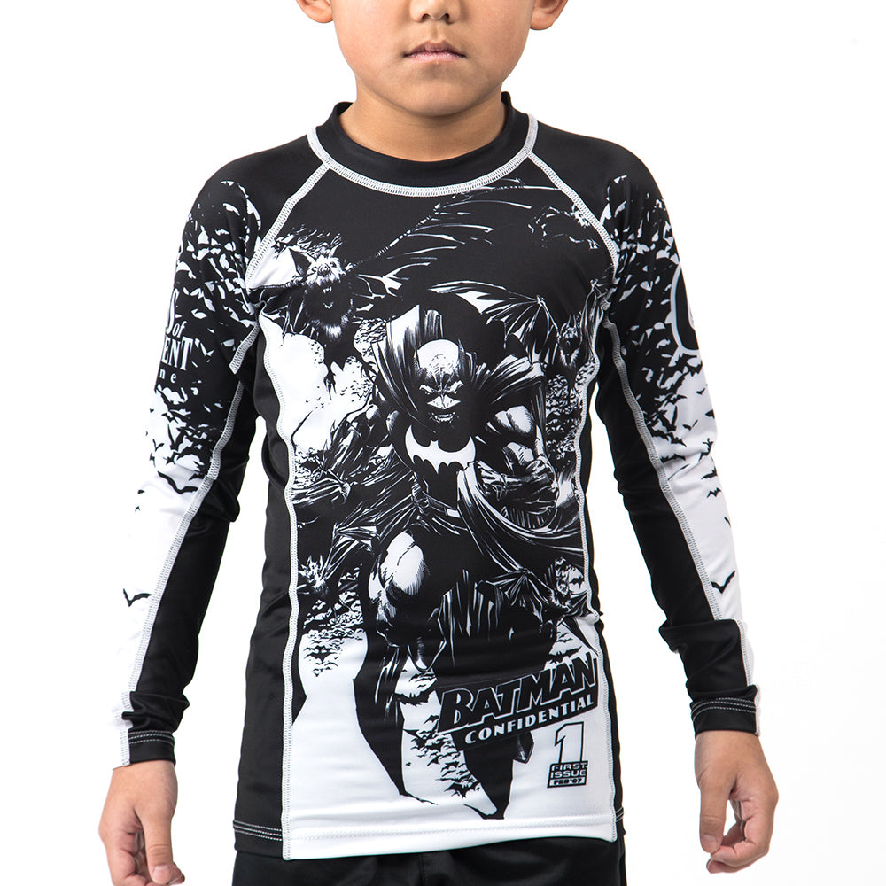Fusion Fight Gear Edmonton Batman Confidential Noir Kids Rash Guard Rashguard