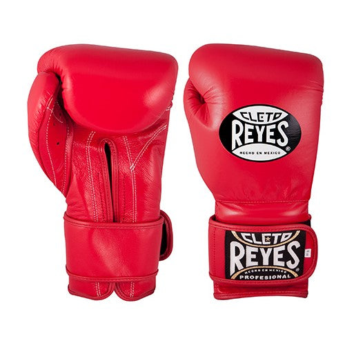 Cleto Reyes Training Velcro Boxing Gloves Red - Main Image