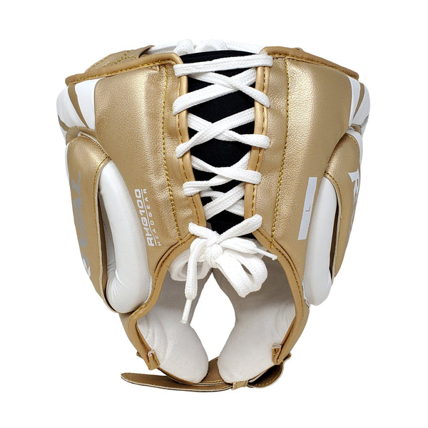 Rival Boxing RHG100 Professional Headgear White/Gold Head