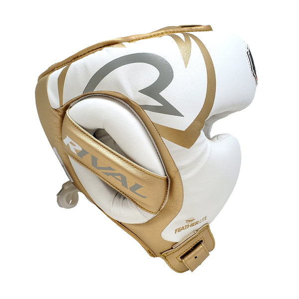 Rival Boxing RHG100 Professional Headgear White/Gold Head