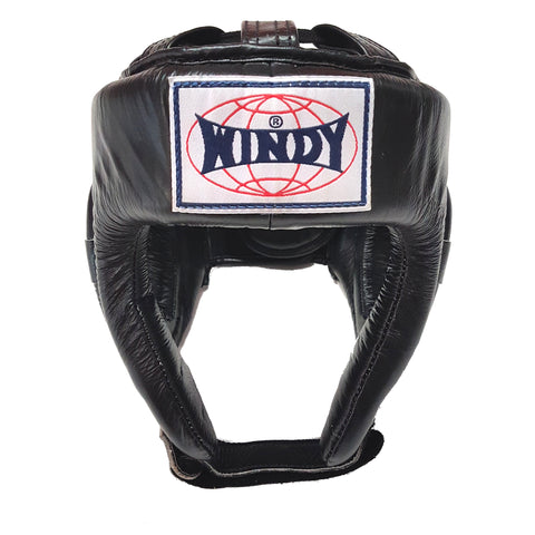 Windy Sport Open Face Competition Headgear Head Gear HP-4 Black