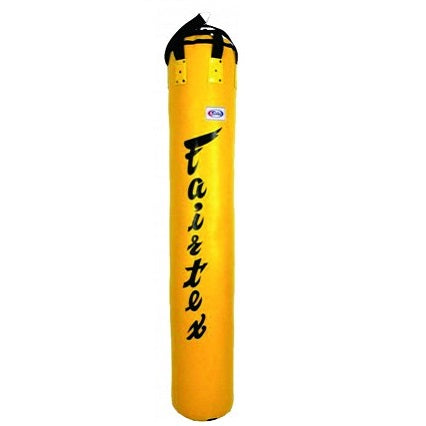 Fairtex 6ft Muay Thai Boxing Banana Heavy Bag HB6 (Unfilled) Yellow