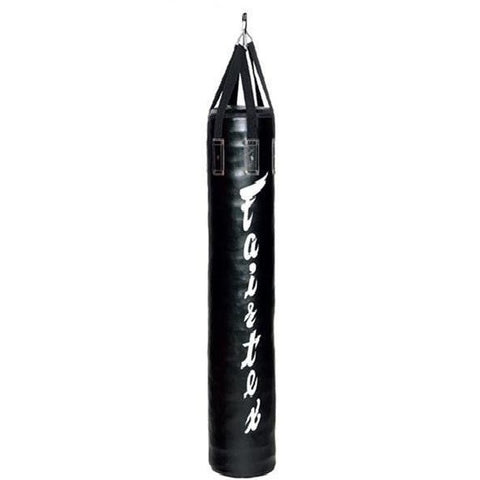Fairtex 6ft Muay Thai Boxing Banana Heavy Bag HB6 (Unfilled) Black