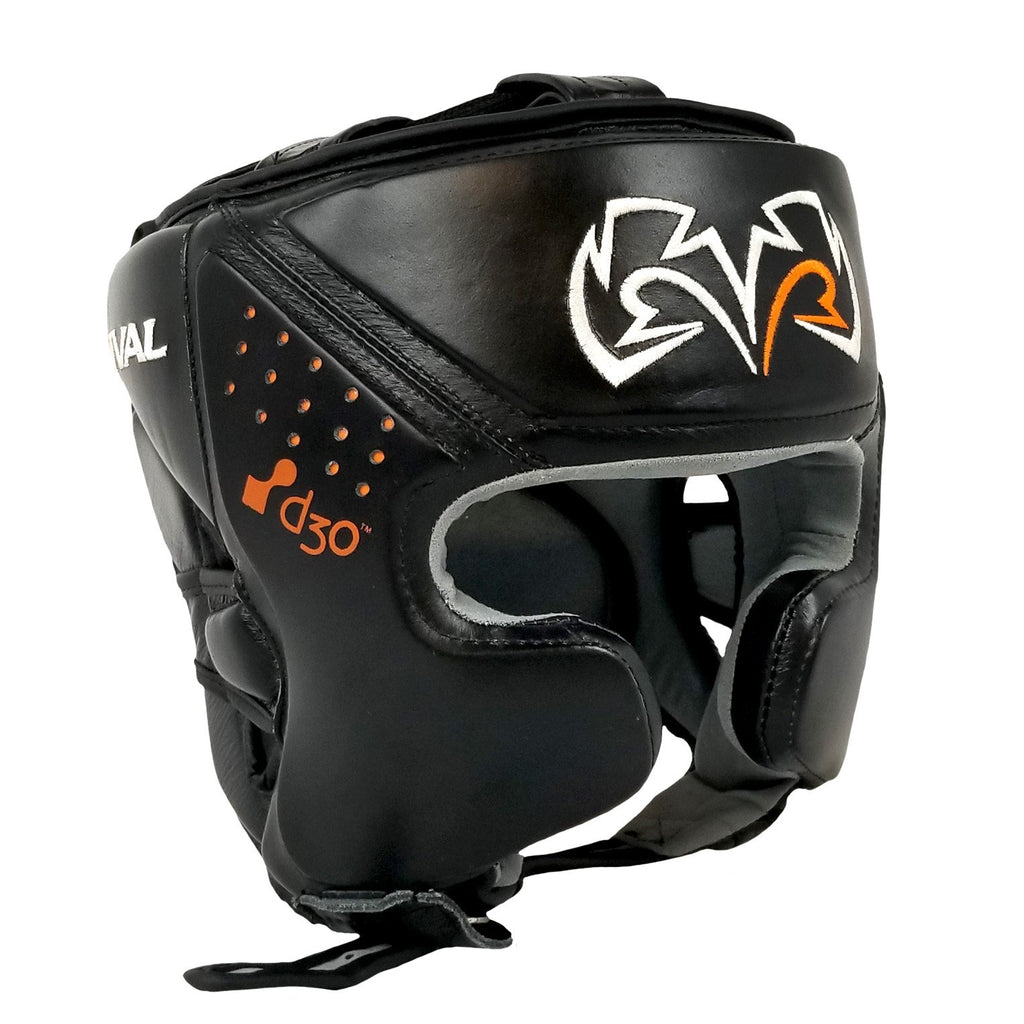 Rival Boxing Headgear Edmonton Head Guard Black  RHG10 Intelli-Shock