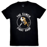 The Clinch Fight Shop Logo Tiger Black/Gold T-Shirt
