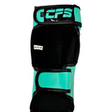 Clinch Fight Sports CFS Muay Thai Kids Youth Shin Guards Viridian Green