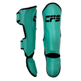 Clinch Fight Sports CFS Muay Thai Kids Youth Shin Guards Viridian Green