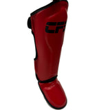 Clinch Fight Sports CFS Muay Thai Kids Youth Shin Guards Red