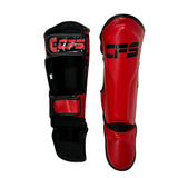 Clinch Fight Sports CFS Muay Thai Kids Youth Shin Guards Red