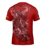 CFS Clinch Fight Sports Performance Short Sleeve Shop Tiger Red Shirt