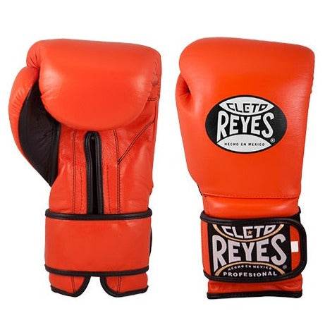 Cleto Reyes Training Velcro Boxing Gloves Orange