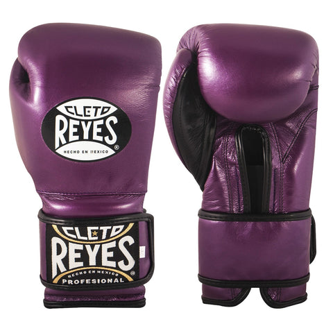 Cleto Reyes Training Velcro Boxing Gloves Metallic Purple
