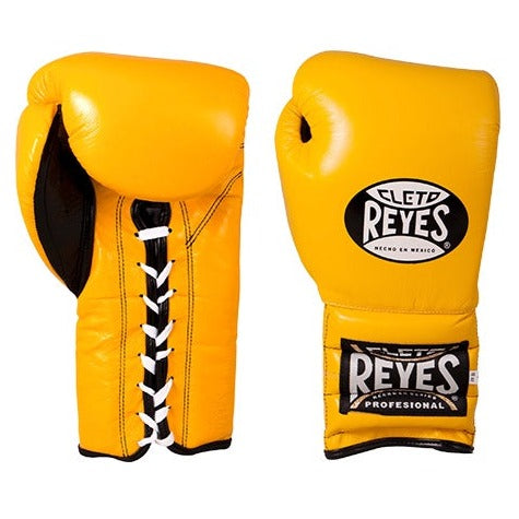 Cleto Reyes Lace-Up Training Boxing Gloves Yellow