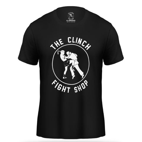 The Clinch Fight Shop Logo Black T-Shirt