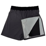 Clinch Fight Shorts CFS 2 in 1 Combo Long Cut MMA canada Shorts Grey