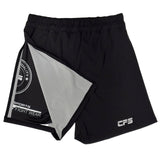 Clinch Fight Shorts CFS 2 in 1 Combo Long MMA Shorts Canada Black