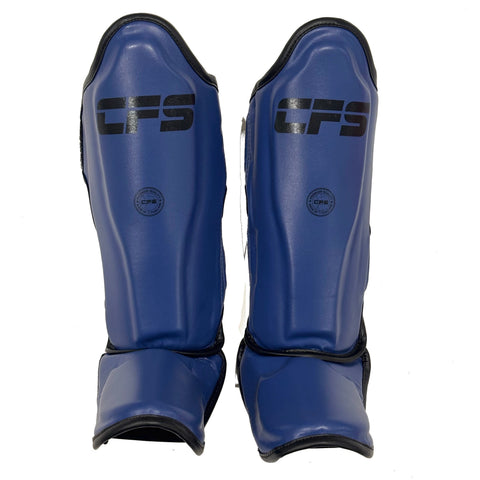 Clinch Fight Sports CFS Kids Muay Thai SHIN GUARDS blue