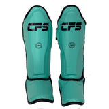 Clinch Fight Sports CFS Muay Thai Kids Youth Shin Guards Mint Green