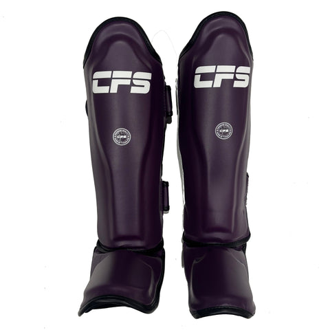 Clinch Fight Sports CFS Kids Muay Thai SHIN GUARDS purple